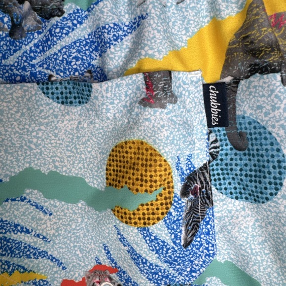 Chubbies Swim Trunks XXL Abstract Zoo Animal Print Shorts Mens - Picture 4 of 10